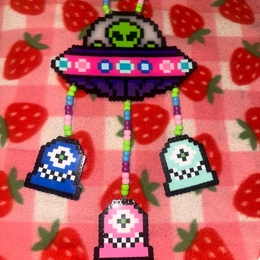 Alien Subtronics Perler Necklace - image 1